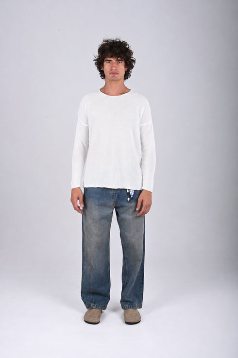 Knitwear oversized shirt (W-0062 )