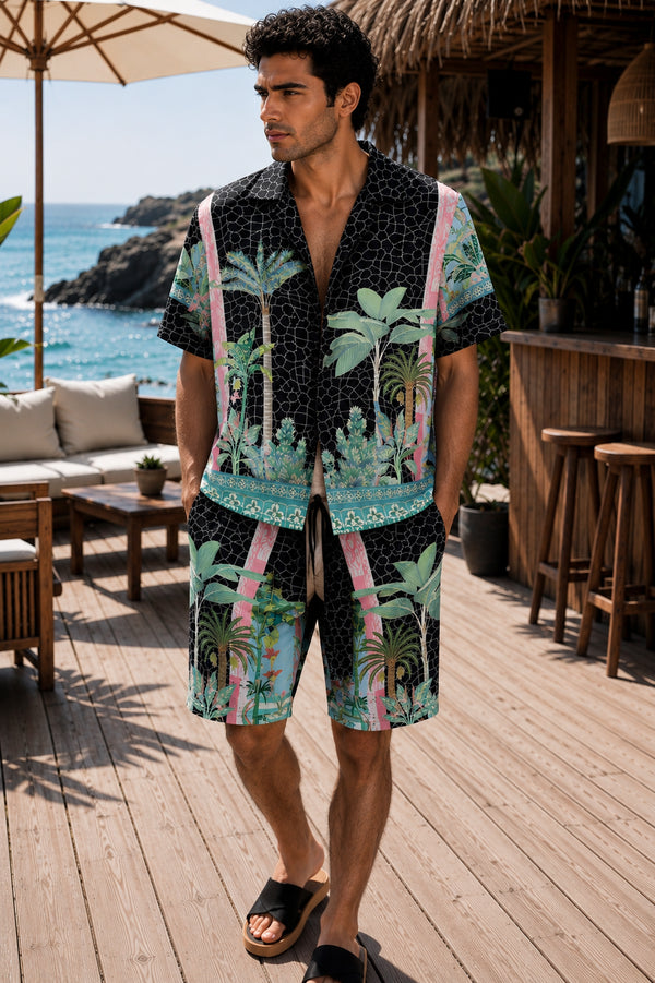 Tropical Paradise Printed Set – Black Edition (0300)