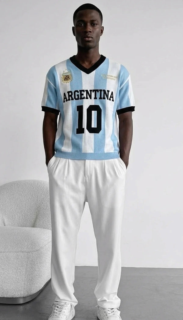 Argentina 10 Knit Jersey – Premium Edition - (0157)