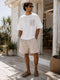 Gabardine Relaxed-fit shorts /(0226)/ biege