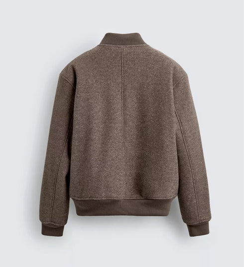 ZARA-Wool-Blend Bomber Jacket (ZW-0006)