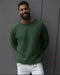 Unfinished Cotton sweatshirt- 0106 / green