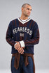 Varsity Graphic Knit Sweater (W-0336)
