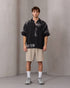 Abstract Print Relaxed Shirt – Black - (0184)