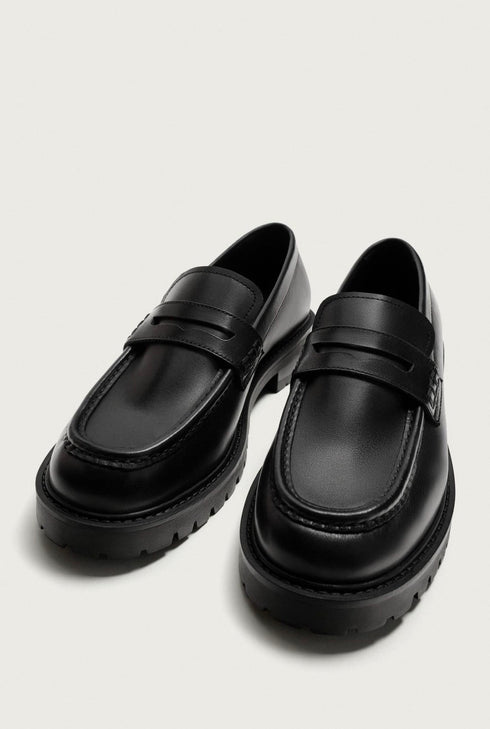 Original zara chunky Moc Toe shoes -