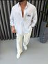 Daily Urban Uniform Striped Shirt - (0225)