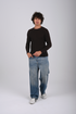Textured Knit Crewneck Sweater- (W-0329)