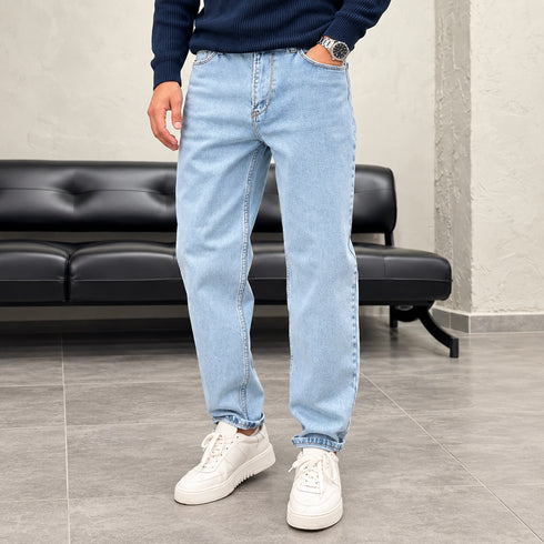 Premium Light-Wash Tapered Jean-(P-0316)