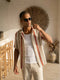 Striped Summer Resort Shirt - (0149)