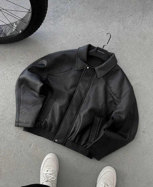 Faux leather jacket 0100 - black