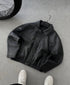 Faux leather jacket 0100 - black