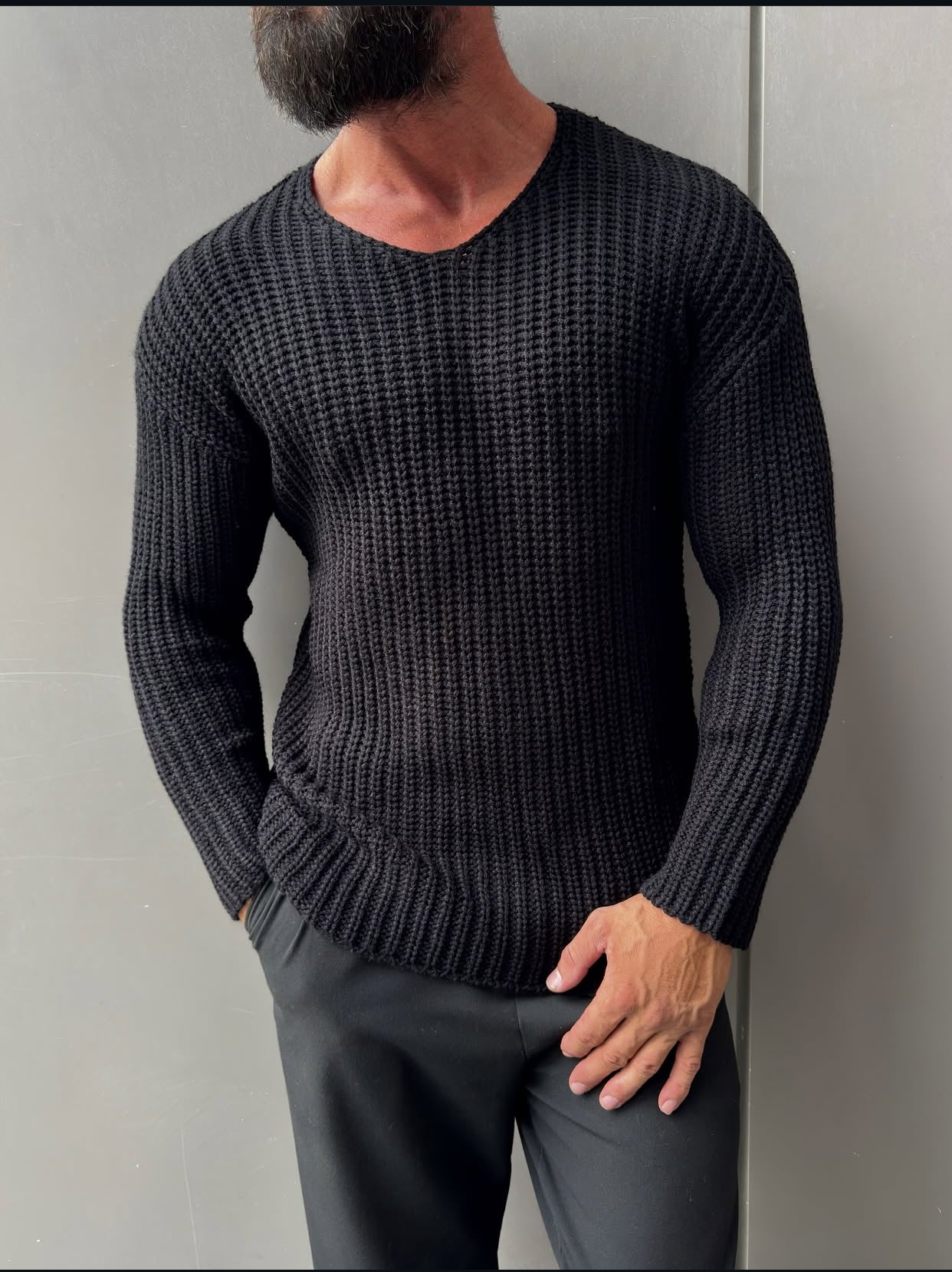 Knitwear pullover - black 0074