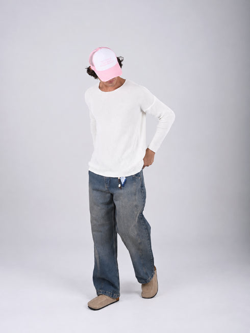 Knitwear oversized shirt (W-0062 )