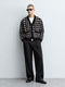 Patterned Knit Cardigan - (W-0343)