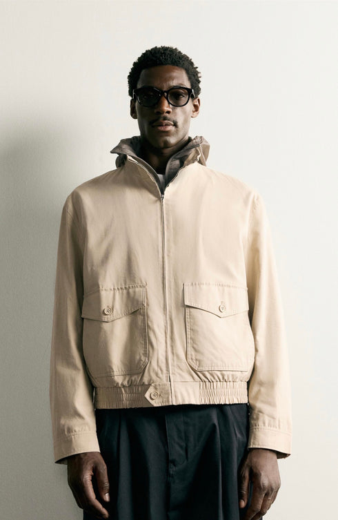 ZARA-COTTON LYOCELL REGULAR JACKET (ZW-0009)