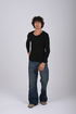 Knit Long Sleeve Top - (W-0324)