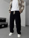 Velvet cotton pants - black 0094