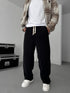 Velvet cotton pants - black 0094