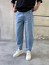 Relaxed Mom Fit Tapered Jeans