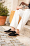 Hand made Leather espadrille-(0010)
