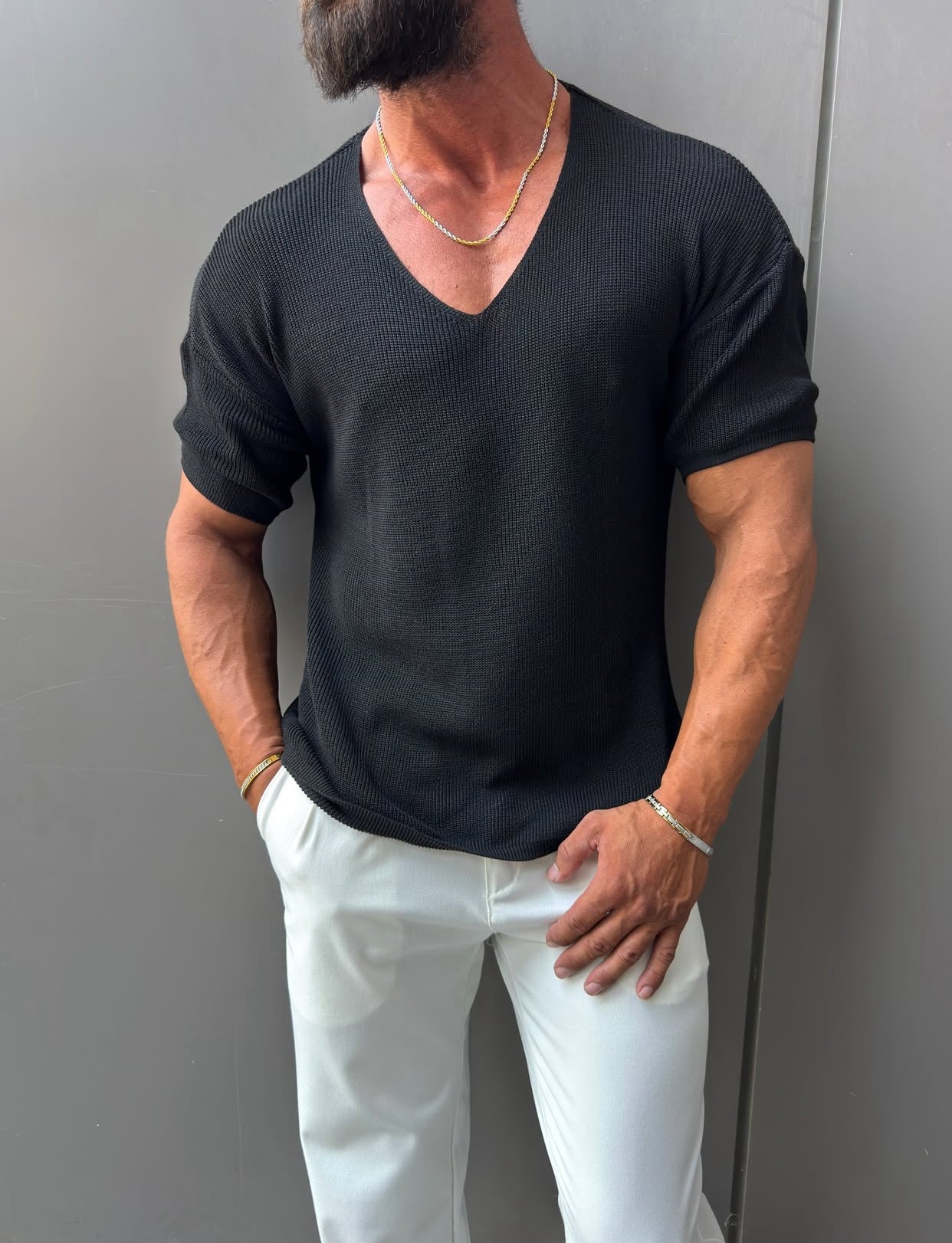 Knitwear oversized shirt - 0032