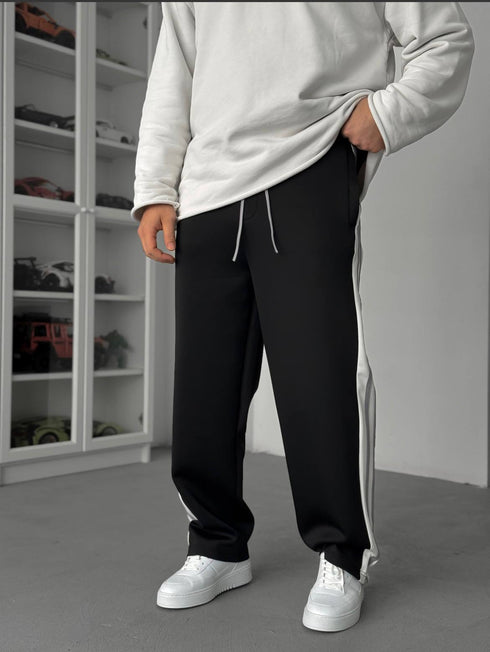 Contrast Stripe Track Pants - (0255)