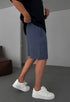 Muslin Fabric Linen Short - (002) - blue