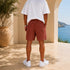 Linen Drawstring Shorts - (0263)