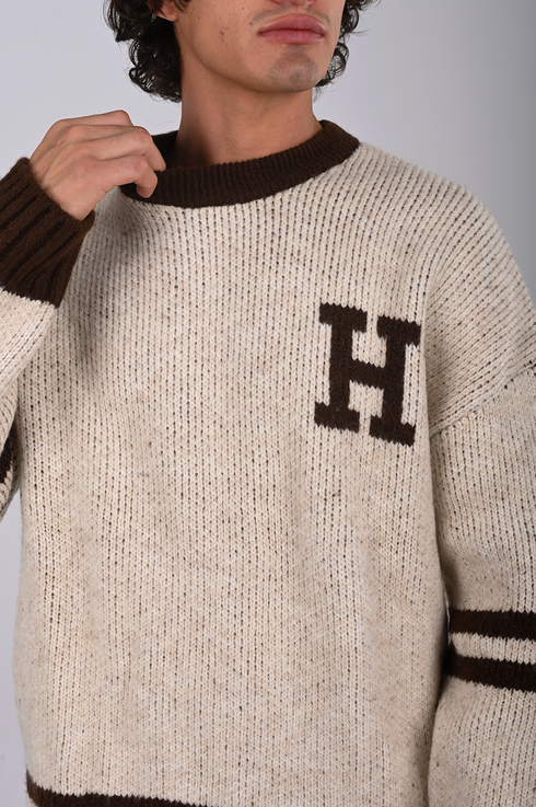 Heritage Monogram Knit Sweater (W-0330)