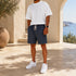 Linen Drawstring Shorts - (0263)