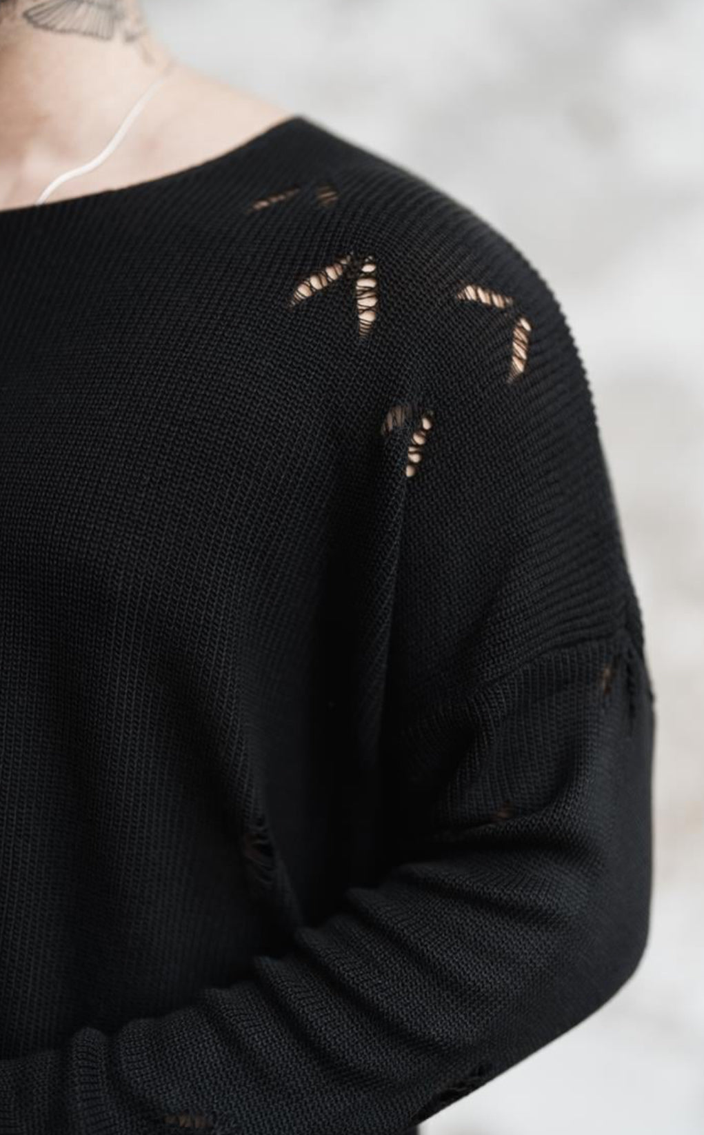 Knitwear oversized shirt - 0064