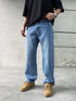 Light Wash Wide-Leg Denim Jeans- 0129 / ART 3185 /k 2