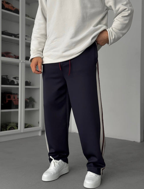 Contrast Stripe Track Pants - (0255)