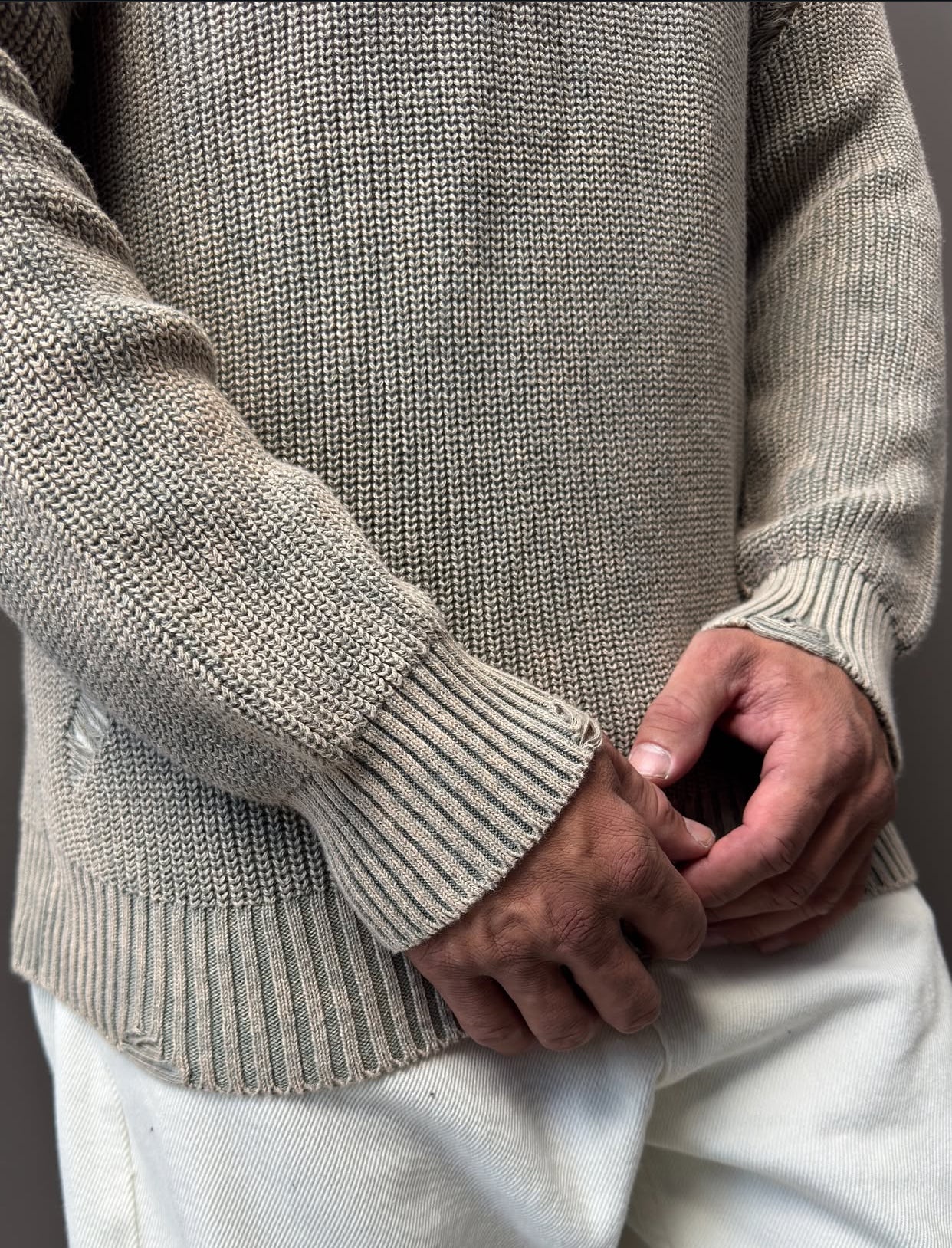 Knitwear oversized shirt -   0061