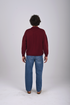 Varsity Knit Sweatshirt – Burgundy (W-0307)
