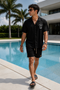Resort cotton Set – (0214) / black