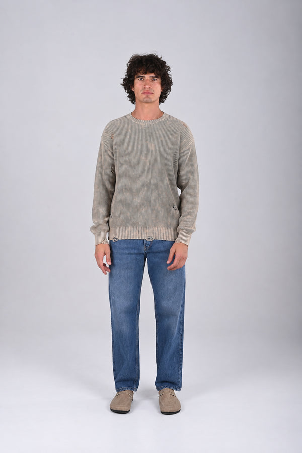 Knitwear oversized shirt (W-0061 )