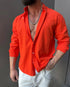 Linen Relaxed Shirt – watermelon - 0124