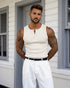 Essential Ribbed Tank Top – beige/ (0181)