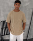 Linen Textured Oversized Summer Tshirt– (0168)