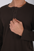 Essential Ribbed Henley Long Sleeve (W-0305)