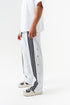 Stripped button detailed tracksuit - (0053)
