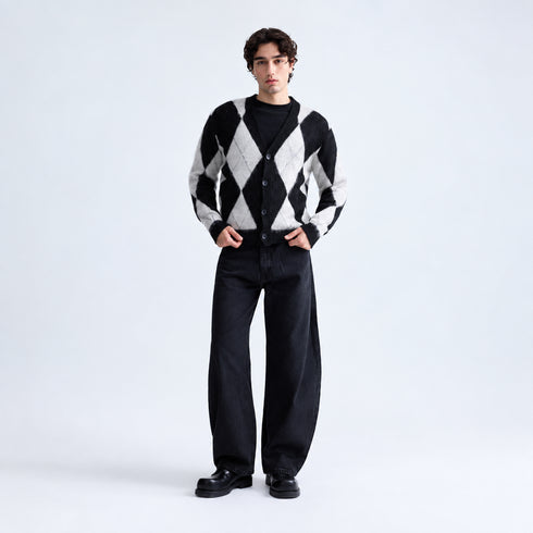 Soft Mohair-Effect Cardigan (W-0335)