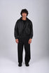 Premium Embroidered Leather Jacket - (W-0312) Black