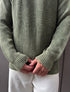 Knitwear oversized shirt - green 0061