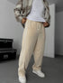 Velvet cotton pants - beige 0094