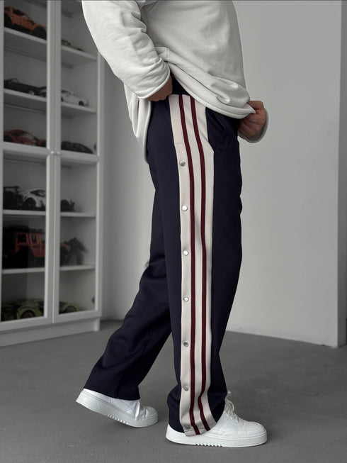 Contrast Stripe Track Pants - (0255)