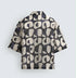 Zara Abstract Print Resort Shirt ( 0296)