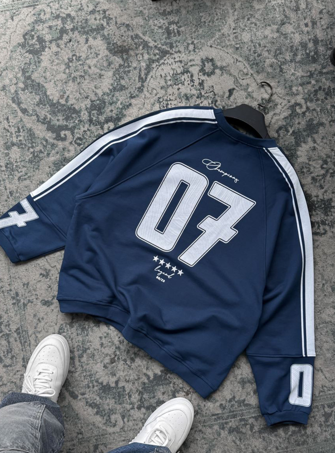 Cotton- sweatshirt/ navy blue 0052