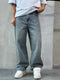 Vintage Washed Straight-Leg Jeans – Grey Blue 0081 / 3020/k27
